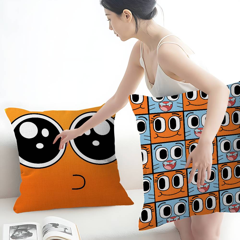 The A-Amazing W-World Of G-Gumball Pillowcase Toon Gift Cushion Cover Bedroom Home Sofa Chair Seat Decor Pillow Case