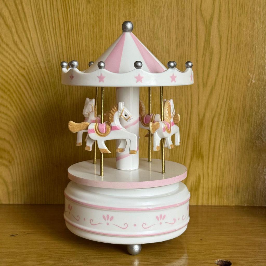 Music Box Carousel Birthday Cake & Christmas Decoration Gift