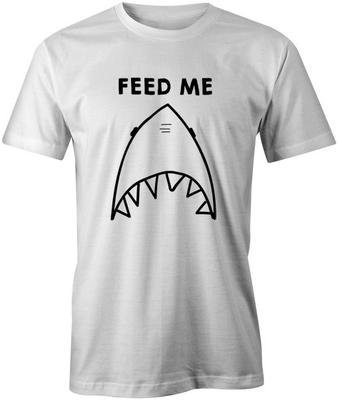 Feed Me Funny Food Novely Joke Graphics Printed Unisex T-Shirt Tee Top