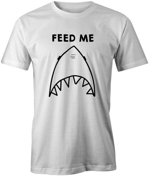 

Feed Me Funny Food Novely Joke Graphics Printed Unisex T-Shirt Tee Top S