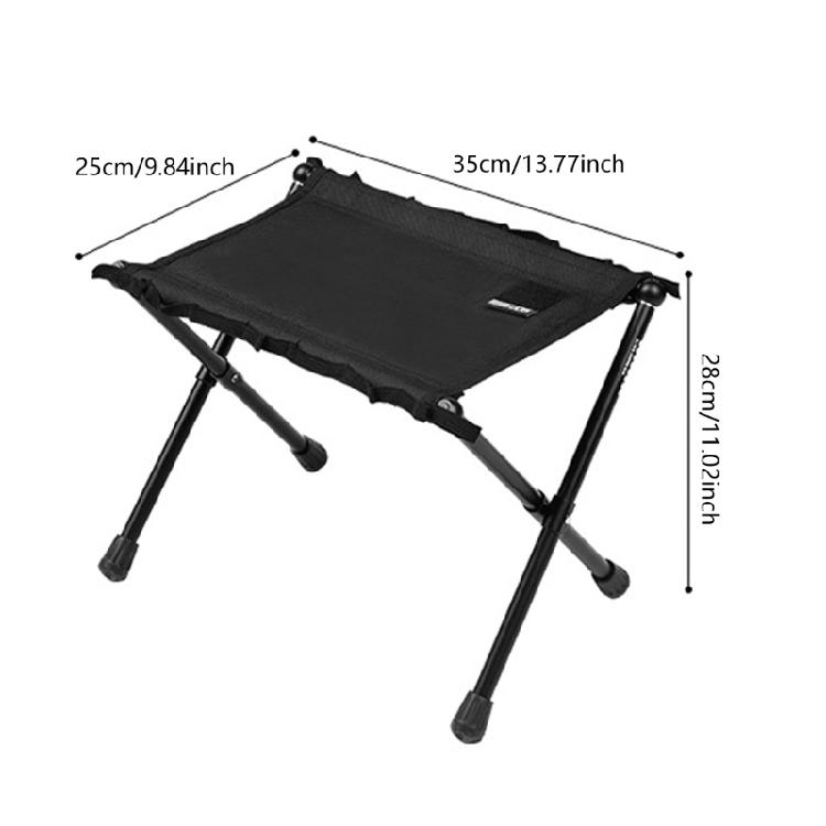 Aluminum Alloys Folding Camping Stool, Light Weight Small Fishing Stool with Carry Bag for BBQ, Hiking, Travel, Picnics