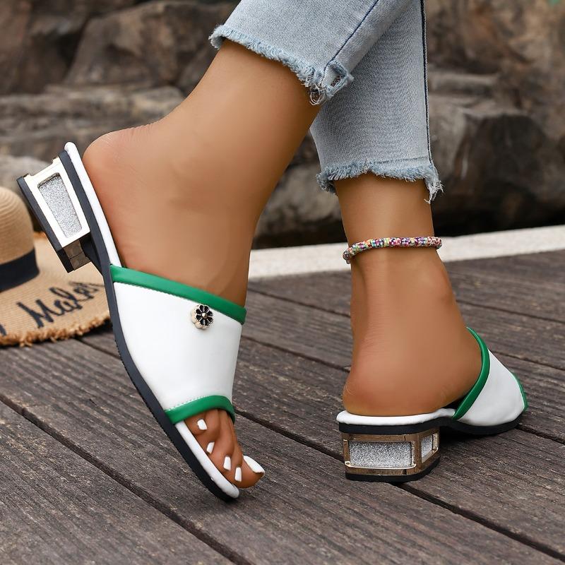 Plus Size 42 New Style Women Shoes Open Toe Pumps Ladies Dress Shoes Decorated with Rhinestone Leopard Ladies Shoes and Sandals