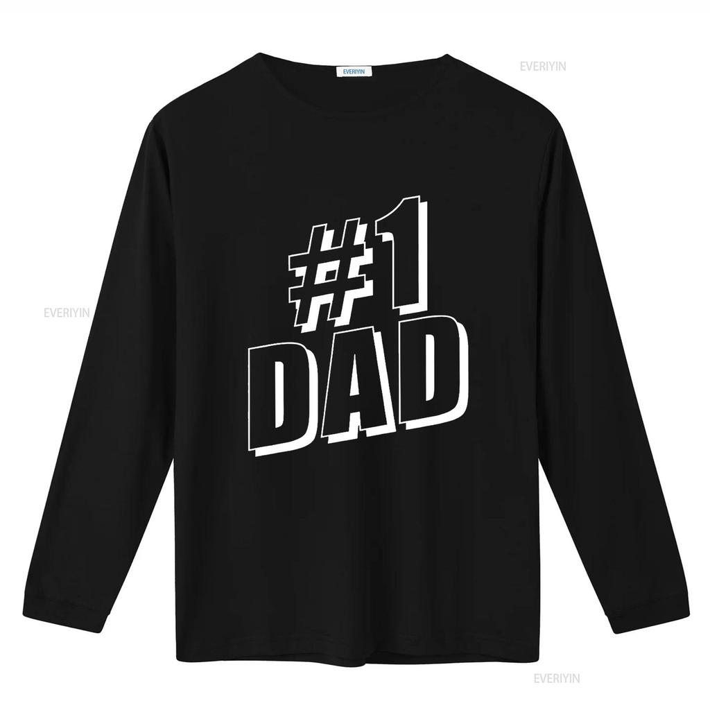 1 Dad Number One Father S Day T Shirt Vintage Washed Streetwear Designer Clothes Soft Unisex Comfortable Top For Everyday Wear