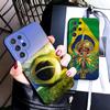 Brazil Brazilian Flag Soft Phone Case for Samsung Galaxy S26 S25 Edge S24 Ultra S23 Plus S22 S21 FE S20 Black Cover Back Shell