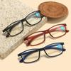 Unisex Vintage Square Frame Reading Glasses Blue Light Blocking Far Sight Glasses Men Women Retro Hd Presbyopia Eyeglasses