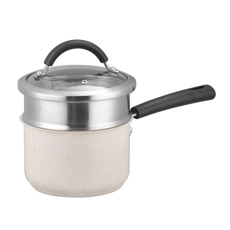 

304 Stainless Steel Non-Stick Milk Pot with Steamer