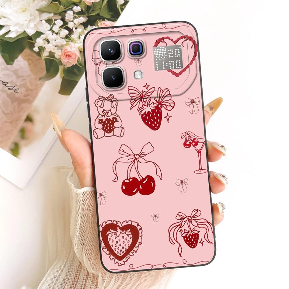 For Infinix Note 60 Pro Note60 Cute Cat Flower Cartoon Phone Case For Infinix Note 60 60Pro 5G Soft Silicone Covers Bumpers