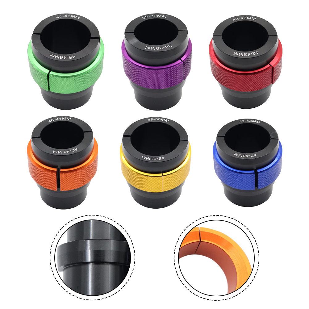 CNC Aluminum Motorcycle Front Fork Oil Seal Wrench Tool Designed for Shock Absorbing Oil Seal Replacement and Fork Service
