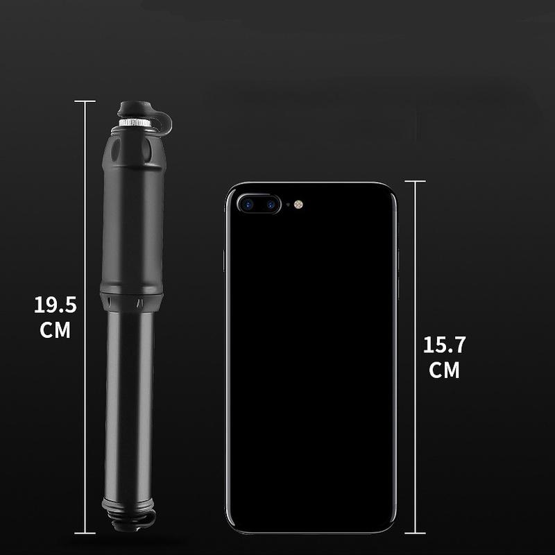 Portable 100Psi Mini Bike Pump Aluminum Alloy Bicycle Hand Air Pump Tire Inflator Valve Car Motorcycle Cycling Universal Pump