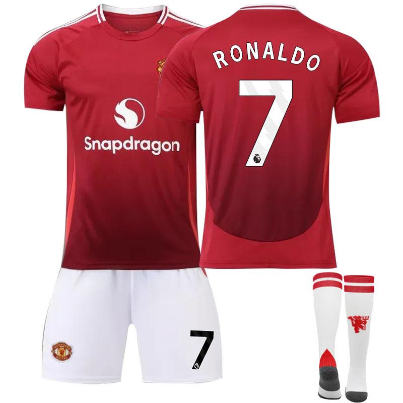 24/25 Manchester United Football Kits Jersey Set with Socks