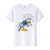 Kawaii Donald Duck Plus Size Tee Ladies Graphic Clothes Summer Women Short Sleeve T-shirt Disney Cartoon Men Tshirt Female Tops