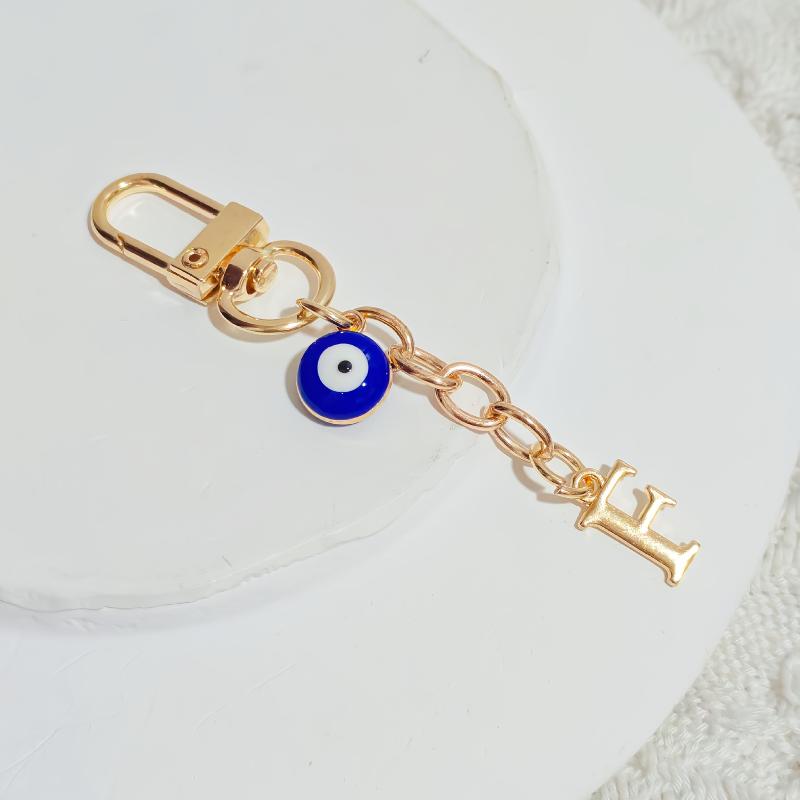 

Металлический брелок-буква Синий глаз Модный А-Я 26 букв Брелоки-подвески Чехол для наушников Держатели для ключей Подвеска для сумки Аксессуар Подарок для пары F