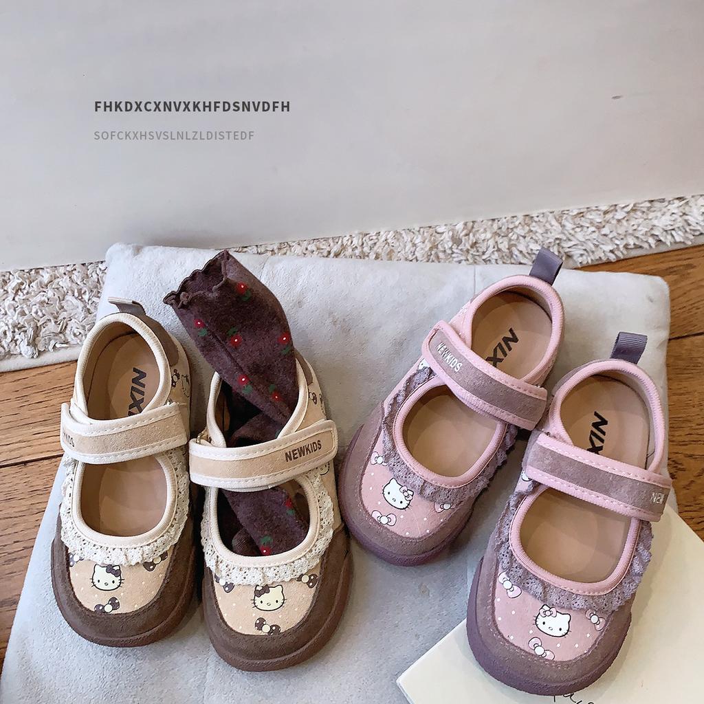 Children's Board Shoes Girl Mary Jane Shoes Shallow Mouth Girl Princess Shoes