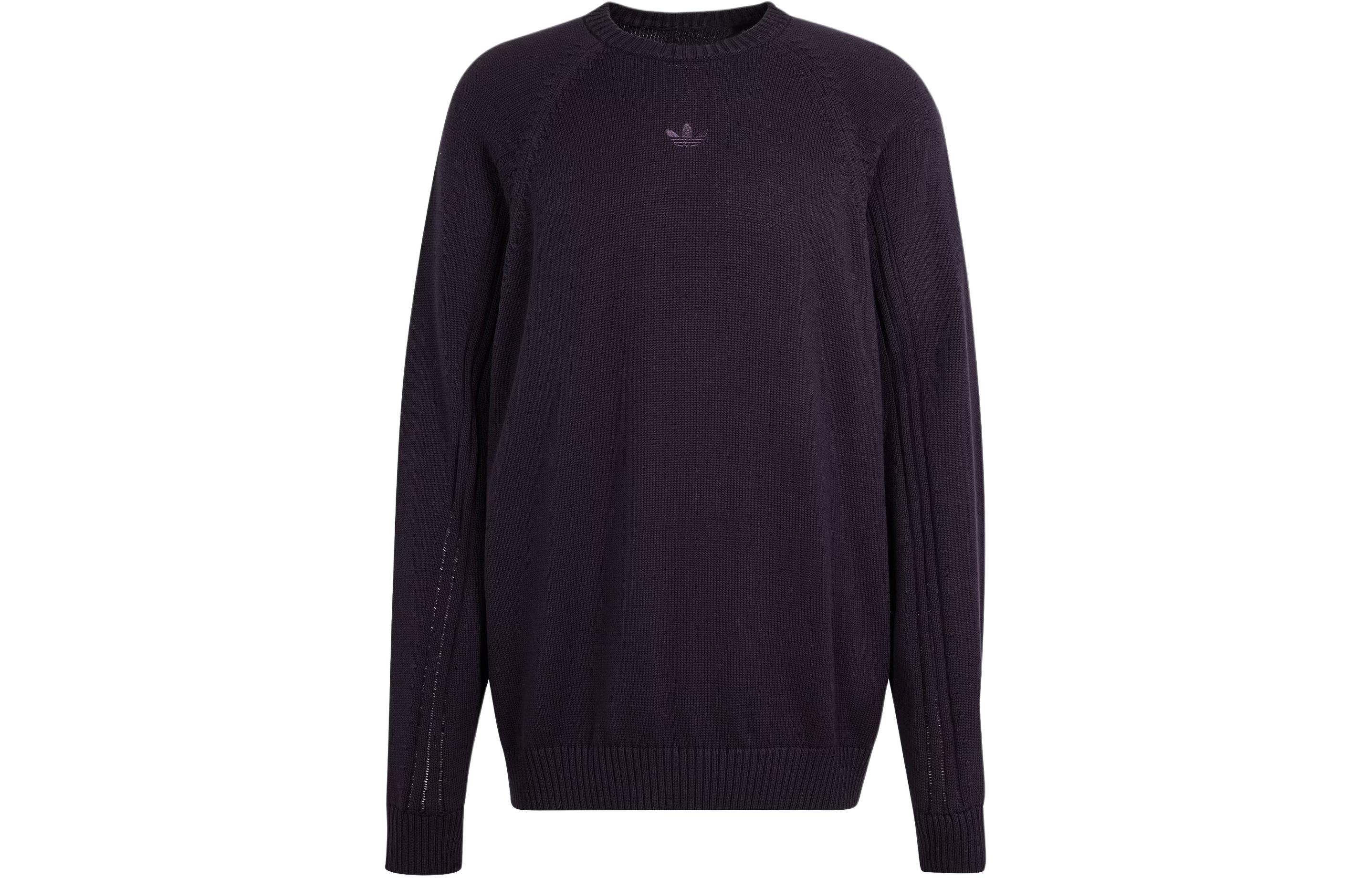 Adidas Originals KNITTED Premium Knitted Sweatshirt Knitwear Men s Black Gray IT7444 XL