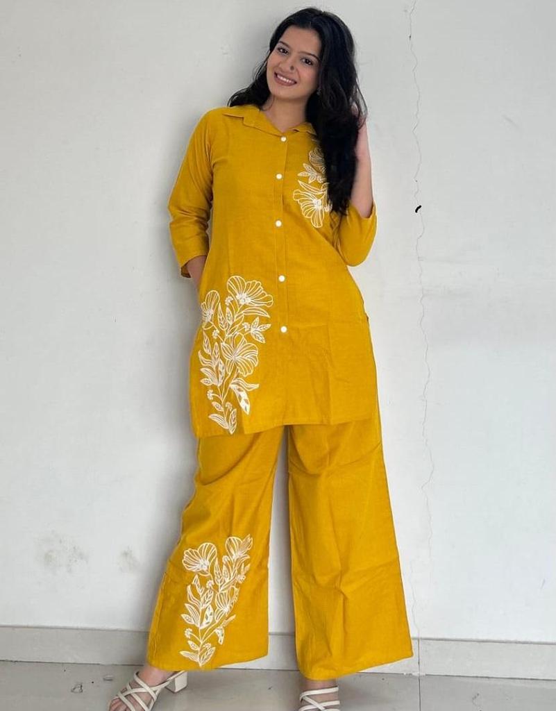 Indian Women Designer Kurta Pant Cord Set Bollywood Top Tunic Kurti Pure Cotton Dress