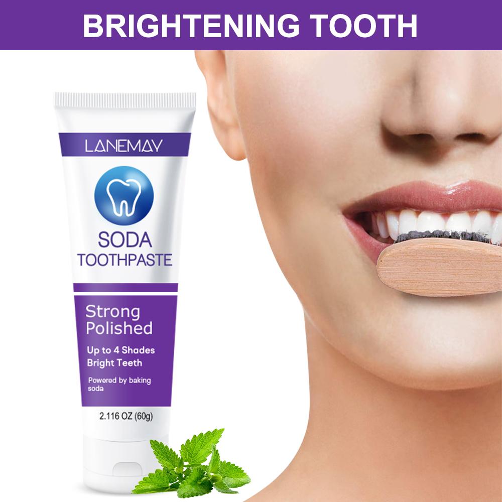 Soda Toothpaste-Fights Bad Breath by Brush Teeth, Remove Surface Stains, Protects Teeth & Gum Health
