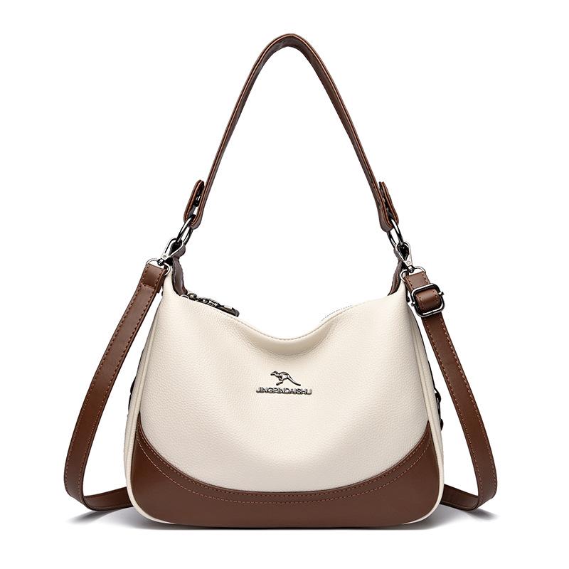 Autumn/Winter 2025 Women's Crossbody Bag: Fashionable, Versatile, Large Capacity, Color Block Style
