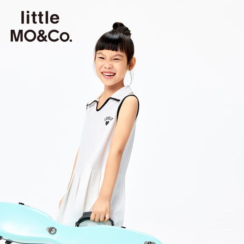 

Little MO&Co. Girls Cooling Athletic Pleated Polo Dress 130