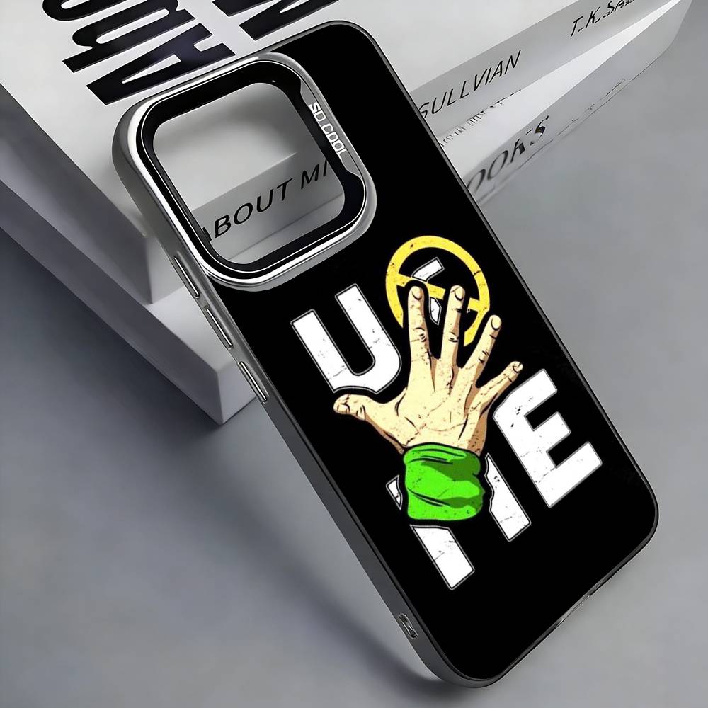 

Wrestling Star J-John C-Cena Phone Case For iPhone 17, 16,15,14,13,12,11 Plus,Pro Max, Colorful Silver Funda Cover iPhone12PROMAX