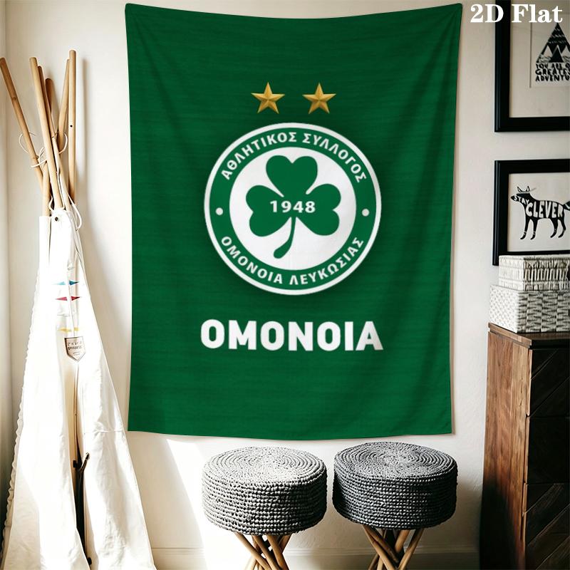 Panathinaikos Football Wall Tapestry Aesthetic Wall Hanging Printed Fabric Blanket Decorative Tapestries for Bedroom Living Room Home Decor