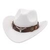 Ethnic Bullhead Felt Cowboy Hat