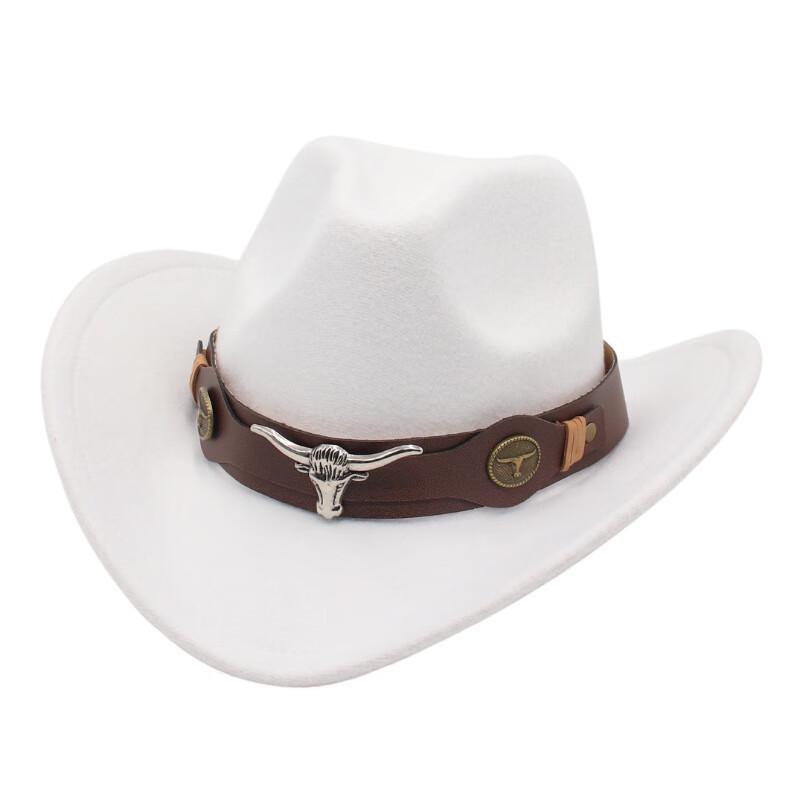 Ethnic Bullhead Felt Cowboy Hat
