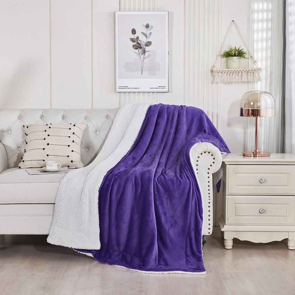 Plush Versatile Blankets With Classic Solid Colors For Home Decor Gifts And