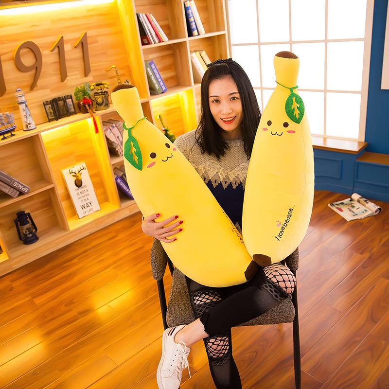 Soft Down Cotton Banana Throw Pillow Creative Large Fruit Soft Doll Rag Doll Nap Pillow