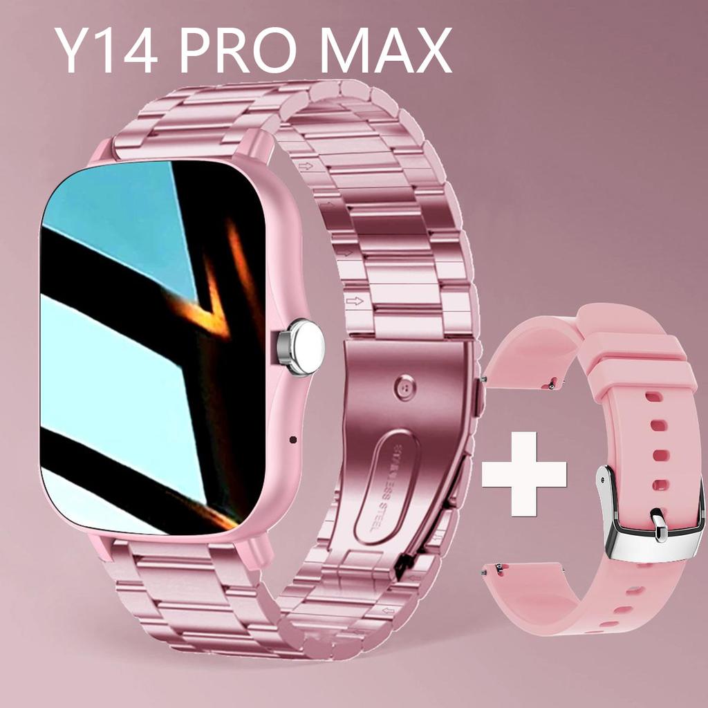 Y14 PRO MAX Orologio Intelligente da Donna Uomo Schermo a Colori Full Touch Chiamata Bluetooth Braccialetto Intelligente Impermeabile per la Vita Fitness Tracker Smartwatch