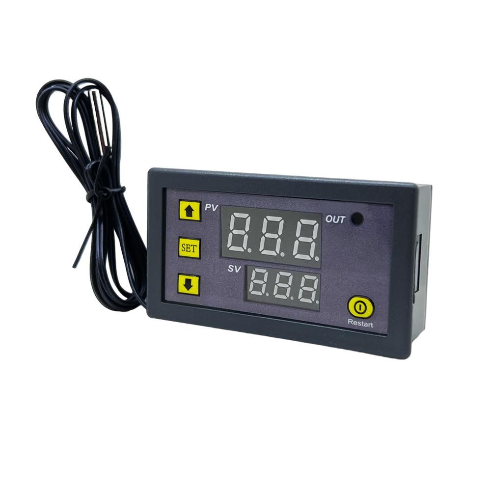 W3230 Mini Digital Temperature Controller 12V 24V 220V Thermostat Regulator Heating Cooling Control Thermoregulator With Sensor
