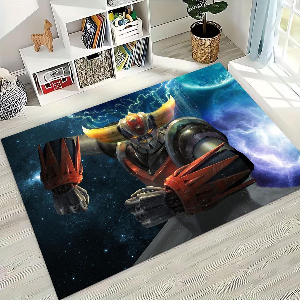 2026 New UFO Robot Grendizer U Cartoon Rug for Bedroom Living Room Sofa Home Doormat Decor,Large Kids Play Non-slip Floor Mat