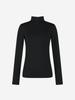 LORDLOAR Slim Zipper Collared T-Shirt Black