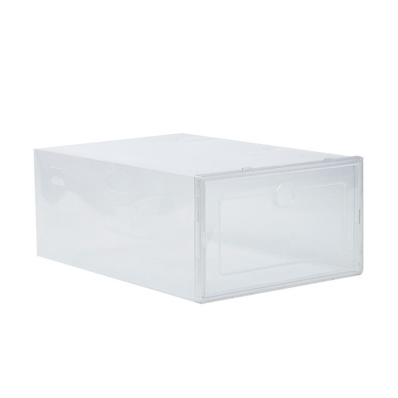 Transparent Flip-Top Shoe Storage Box - Dustproof Home Shoe Organizer Display Cabinet