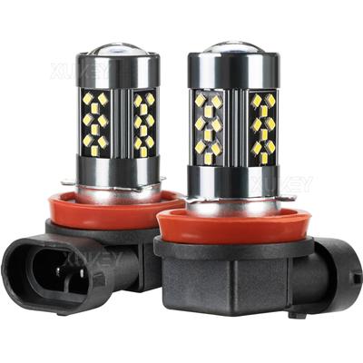 2x H11 H8 H9 LED rūko žibintų lemputės DRL be ventiliatoriaus ksenono balta 39SMD lygios 60W halogeninei lemputei itin ryškios 6000K priekinio žibinto artimosios šviesos