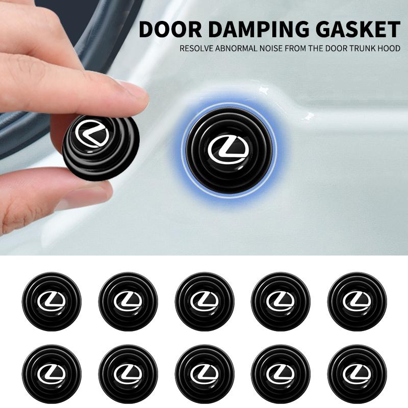 1/2/4Pcs Silicone Car Door Shock Pad Stickers For Lexus F-SPORT ES RX NX LS UX LM LX GX LC RZ IS CT GS RC HS SC Accessories