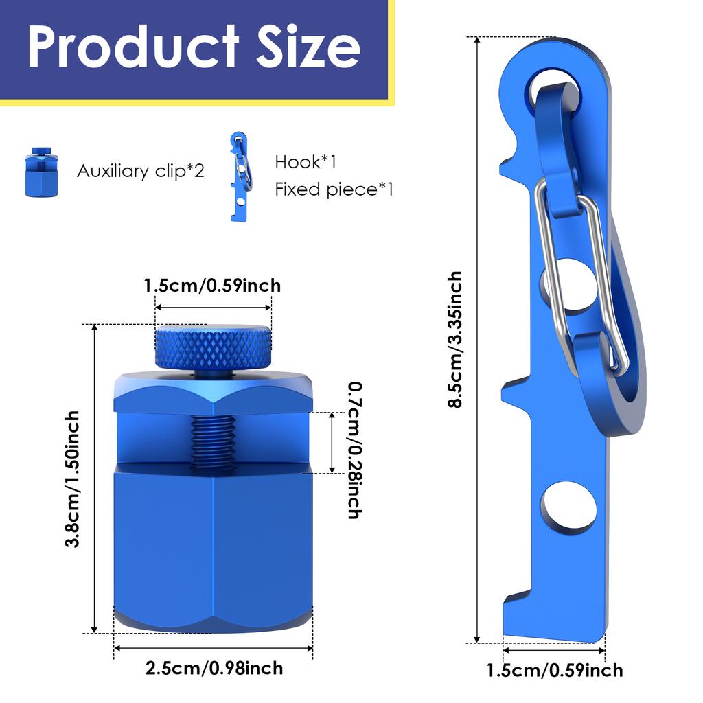 Stair Gauges with Holder and Carabiner Stair Guages Knobs Tool for Framing Square for Carpentry Squares Stair and Rafter Gauge C