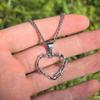 Dark Gothic Black Drip Glaze Skull Thorn Cross Heart Pendant Necklace for Men Women Hallowmas Party Punk Jewelry Accessories