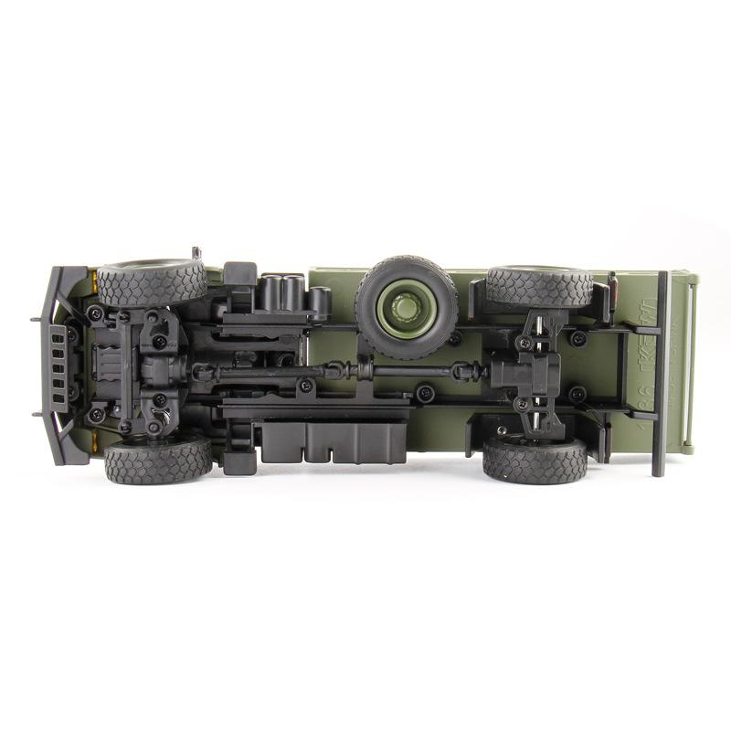 1/36 Military Transportation Truck Toy Car Vehicle Diecast Miniature Model Doors Openable Collection Gift For Boy Children