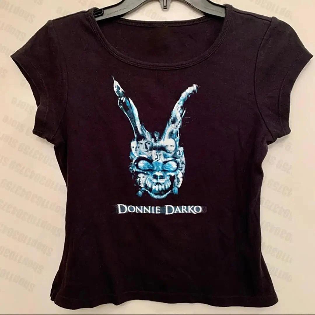 Графическая детская футболка Donnie Darko Y2K Готический Гранж Футболка из фильма Женская приталенная S-2XL 3XL