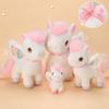 Cute Flying Horse Plush Doll With Embroidery Details For Children