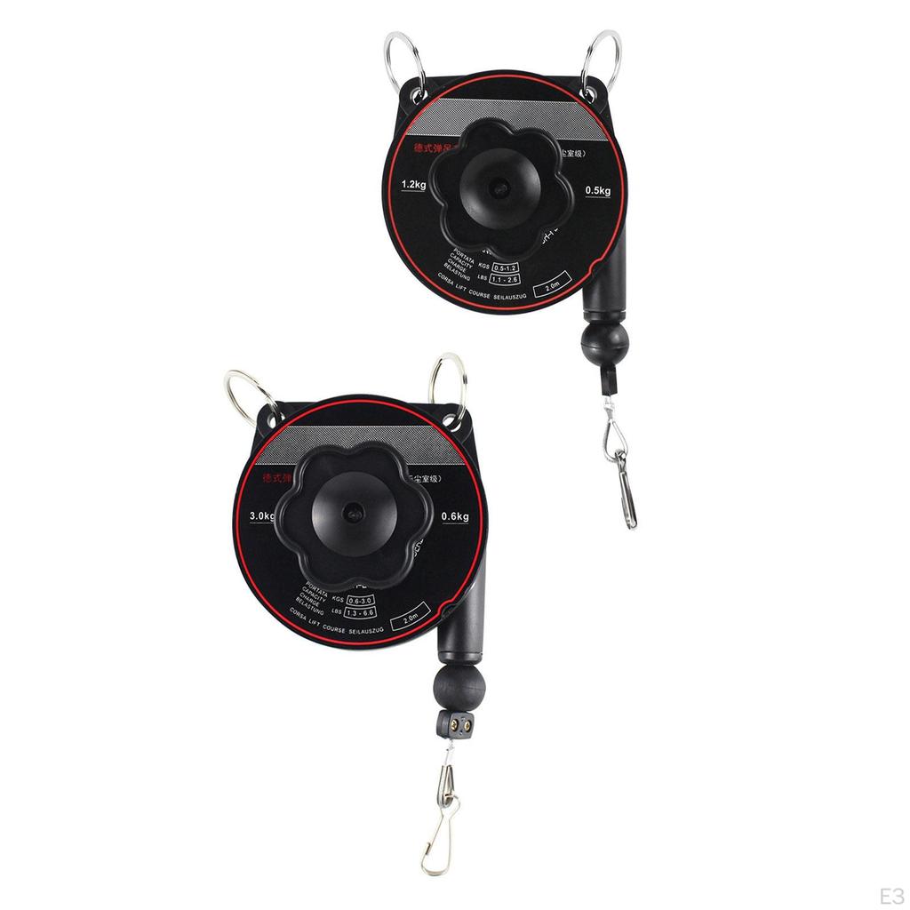 Ferramenta de balanceamento de mola 2M para linha de montagem com gancho e cabo de aço