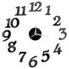 27inch Nordic Wall Clock Dining Restaurant Cafe Decorative Clocks Acrylic Mirror Wall Sticker Silent Quartz Watch Home Decor