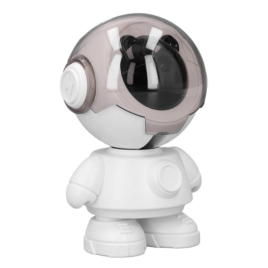 Câmera de segurança sem fio 1080P com sensor de movimento de rastreamento automático e visão noturna com controle por aplicativo em formato de robô
