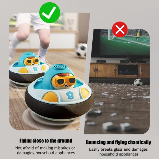 Elektrická závěsná míčová vnitřní hračka s LED světly a hudbou Aktivita pro rodiče a děti Míč pro interakci rodičů a dětí Vznášející se fotbalový míč Dárky