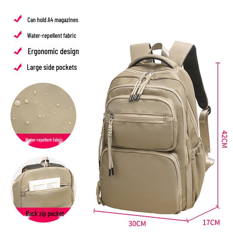 Damen 2024 Pendler-Computerrucksack mit großem Fassungsvermögen und mehreren Fächern für Studenten