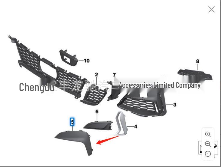 BMW 3 Series G20 Fog Light Frame Trim (Compatible with 51118079595, 51118079596)