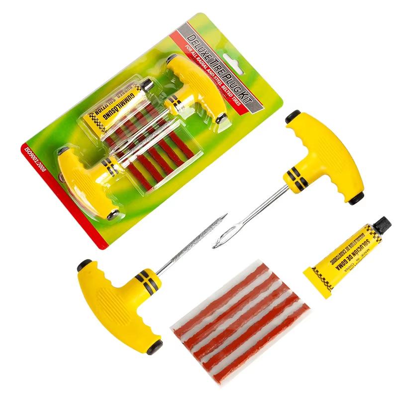 Autoreifen Pannenstopfen Vakuumreifen Pass Notfallreparaturwerkzeuge Klebestreifen Kleber Schnellreparatur Reifenreparaturset Flickenwerkzeugset