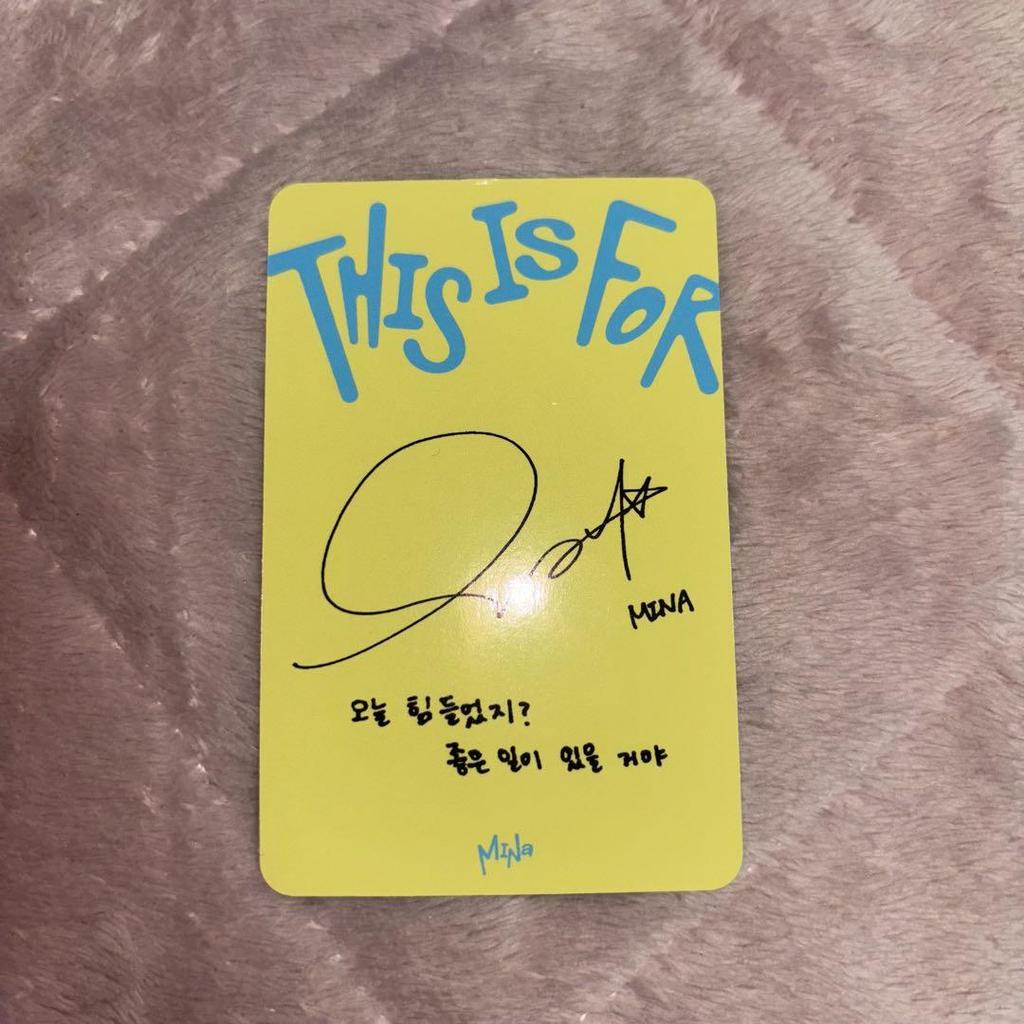 [USED] TWICE Mina THIS IS FOR CONFETTI