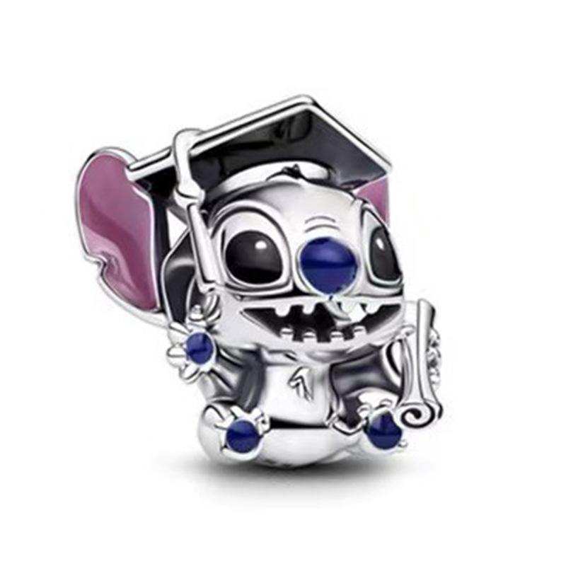 European Style Stitch Charm Beads for Jewelry Making, Pandora Compatible Alloy Enamel Stitch Dangle Charms, DIY Bracelet Necklace Accessories
