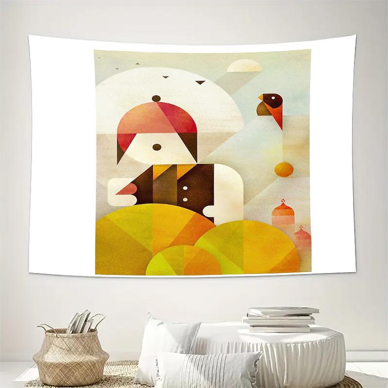 Boho Wandteppich Wandbehang Ästhetische Raumdekoration Hippie Wandkunst Naturlandschaft Heimtextilien Schlafzimmer Dekoration Wohnzimmer Wandabdeckung